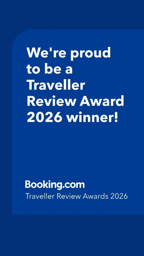 Booking.com Traveller Review Awards 2026 badge
